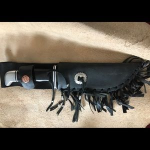 Handmade Genuine Black Leather Custom Sheath
